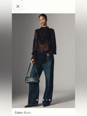 Long sleeve sheer Top